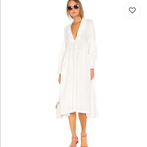 L’acadmie white midi dress
